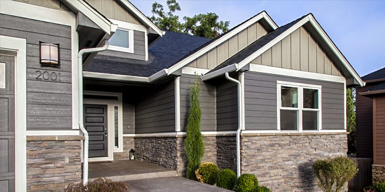 Different styles of LP wood siding