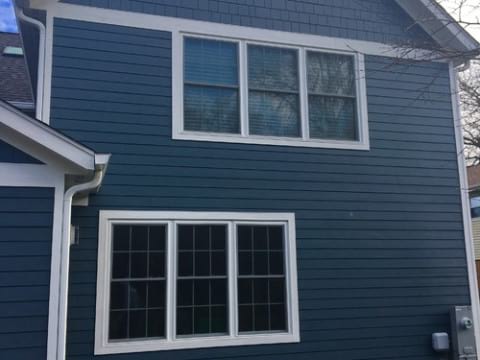 James Hardie fiber cement siding installation in Northbrook project photo 8
