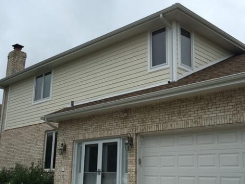 James Hardie siding installation and shingle roof replacement in Orland Park project photo 5