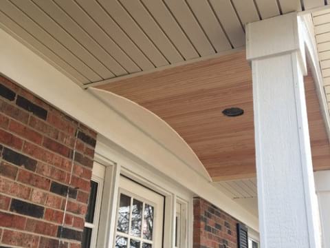 LP Diamond Kote siding installation and gutters replacement in Naperville project photo 13