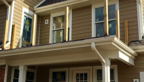 LP Diamond Kote siding installation and gutters replacement in Naperville project photo 6