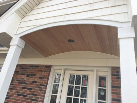 LP Diamond Kote siding installation and gutters replacement in Naperville project photo 8