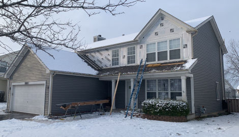 Complete roof and siding replacement after wind-damage in Plainfield  project photo 4