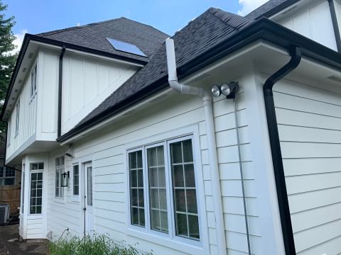 LP Smooth SmartSide siding and gutters replacement in Hinsdale project photo 5
