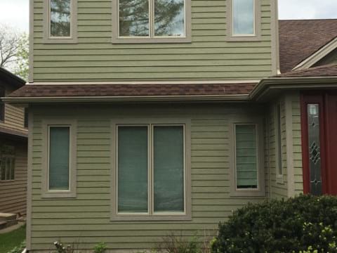 LP SmartSide siding and gutters replacement in Downers Grove project photo 2