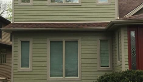 LP SmartSide siding and gutters replacement in Downers Grove project photo 2