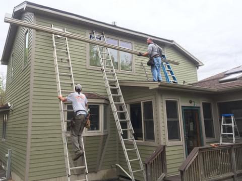 LP SmartSide siding and gutters replacement in Downers Grove project photo 8