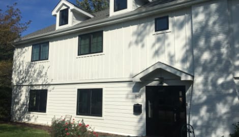 LP SmartSide siding and windows replacement in Hinsdale project photo 1