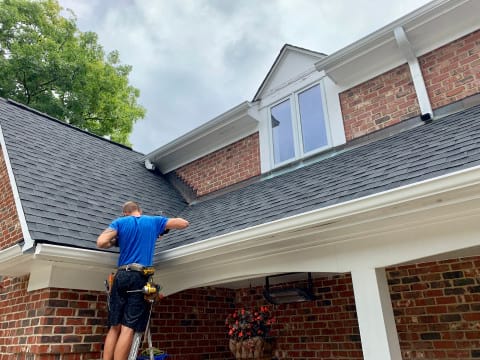 Asphalt shingle roofing and gutters replacement in Oak Brook project photo 4