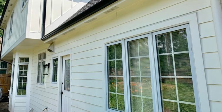 Cedar lap siding installation and cleaning
