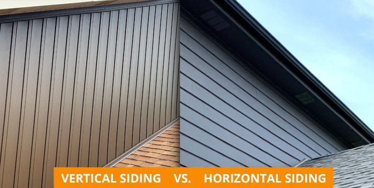 Vertical siding house versus horizontal siding house