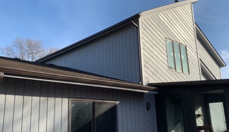 Cedar siding and shingle roofing after hail damage in Bolingbrook project photo 3