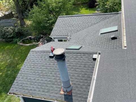 Complete roof replacement installing GAF Timberline HDZ shingles in Downers Grove project photo 4