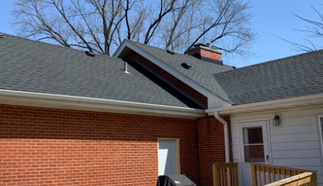 GAF Timberline HDZ shingles roof installation and gutters replacement in Glen Ellyn project photo 3
