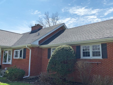 GAF Timberline HDZ shingles roof installation and gutters replacement in Glen Ellyn project photo 4