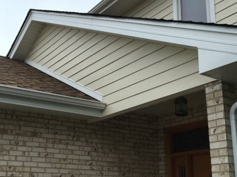 James Hardie siding installation and shingle roof replacement in Orland Park project photo 2