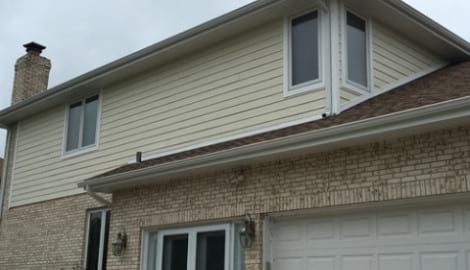 James Hardie siding installation and shingle roof replacement in Orland Park project photo 5