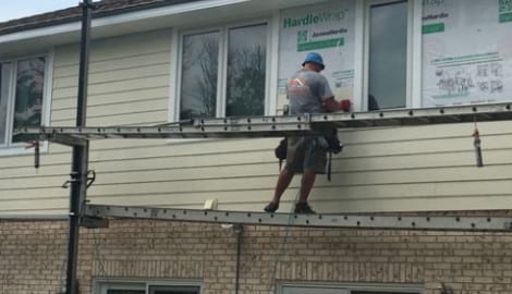 James Hardie siding installation and shingle roof replacement in Orland Park project photo 6