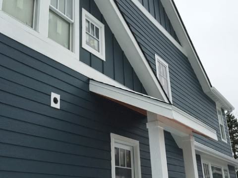 LP SmartSide wood siding Installation and gutters replacement in Glen Ellyn project photo 7