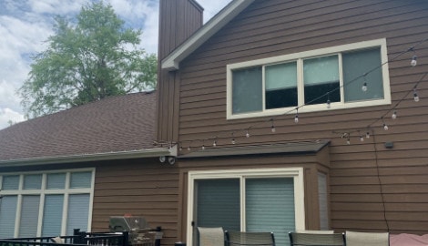 High quality LP SmartSide siding installation and gutters replacement in Downers Grove project photo 5
