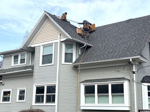 Royal Estate siding installation and shingle roof replacement in Arlington Heights project photo 3