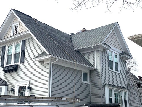 Royal Estate siding installation and shingle roof replacement in Arlington Heights project photo 5