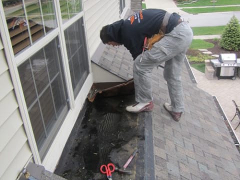 Small hail damage repair in Naperville project photo 1