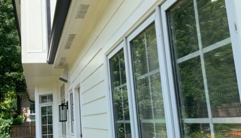 LP Smooth SmartSide siding and gutters replacement in Hinsdale project photo 3