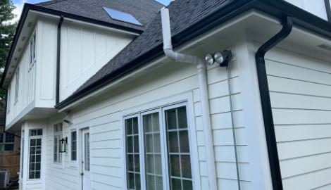 LP Smooth SmartSide siding and gutters replacement in Hinsdale project photo 5