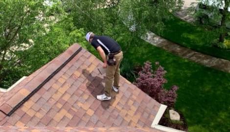 Shingle roofing replacement after hail damage in Naperville project photo 2