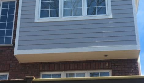 James Hardie fiber cement siding installation in Westmont project photo 6