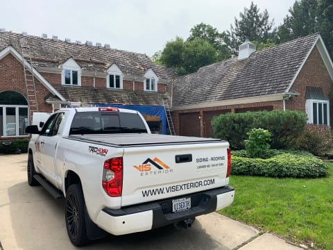 Asphalt shingle roofing and gutters replacement in Oak Brook project photo 6